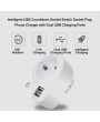 Intelligent USB Countdown Socket Switch Socket Plug Phone Charger