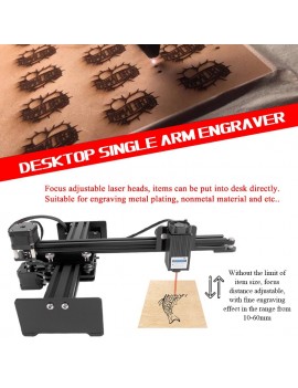 Desktop Single Arm Engraver Portable DIY Engraving Carving Machine Mini Carver