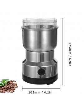 150W 300ml Stainless Steel Electric Coffee Machine Bean Grinder Blenders for Kitchen Office Home Use Grains Grinding Machine