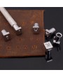 36pcs Replaceable Leather Number Letter Punch Set Vegetable-tanned Leather Art Numbers Printing Punch Leather Alphabets Punch Stamp Handmade Leather Carving Tool