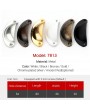 Cabinet Handle Classical Chinese Drawer Handles Semicircular Handle Modern Simple Stainless Steel Kitchen Cabinet Pulls  Chinese Classic Style