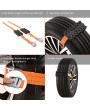 Car Snow Chains Tire Chains Anti-Slip Wheel Chains for Cars SUV Trucks Anti Skid Chains Kit with Storage Bag 2-Pack