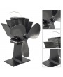 3 Blades Heat Powered Stove Fan Ultra Quiet Fireplace Wood Burning Eco Fan for Efficient Heat Distribution