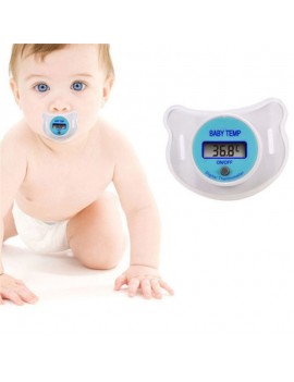 Ingenious Nipple Shape Digital LCD Display Infrared Baby Safe Mouth Thermometer Temperature Red