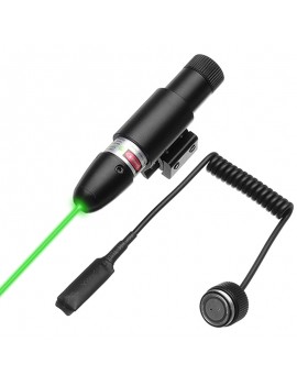 Green Laser Beam Dot Sight Scope Tactical Barrel with Remote Pressure Switch