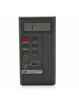 TES 1310 Contact-type Digital Thermometer Temperature Reader Sensor (Battery Not Included) Gray