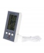 Indoor/Outdoor LCD Digital Temperature & Humidity Meter Gray