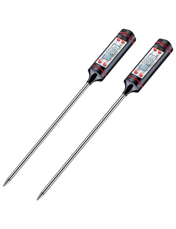 2pcs -50-300℃ Digital Food Thermometer Kitchen Cooking BBQ Food Meat Probe Pen