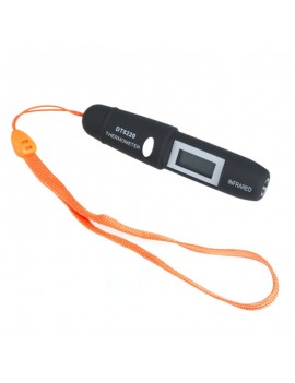 -50℃ to 220℃ DT8220 Non-Contact Infrared Digital LCD Mini Pen Type Thermometer Black