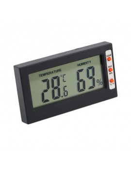 LCD Display Digital Thermometer Hygrometer with Memory Function Black
