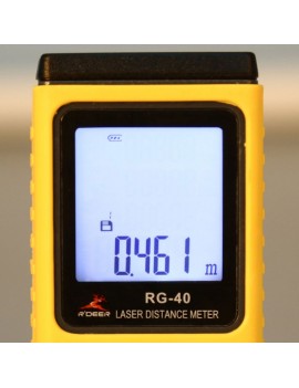R-DEER RG-40 40m Handheld High Precision Laser Distance Meter - Yellow