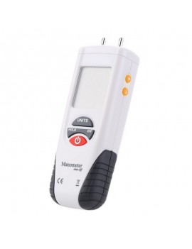 LCD Mini Digital Manometer Differential Gauge Air Pressure Meter White