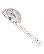 90 x 150mm BOSI BS181809 Protractor Round Head Stainless Steel Measurement Tool Silver