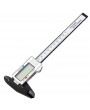 150mm 6" LCD Digital Carbon Fiber Vernier Caliper Micrometer Silver