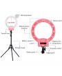 12" LED Ring Lights and 2m Light Stands US Standard Pink