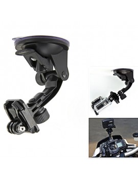 JUSTONE J003 Car Suction Cup Fixing Holder with Mount Base for SupTig/GoPro Hero 4/2/3/3 +/SJ4000 Black