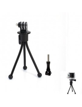 JUSTONE J021 Mini Metal Tripod Stand Holder for Camera/GoPro Hero 4/3 +/3/2/1/SJ4000 Black