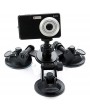 3-Suction Cup Holder Mount for GoPro Hero 4/3/3 +/Sony AS15/AS30 Black