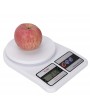 10Kg x 1g SF-400 ABS Plastic LCD Large Capacity Kitchen Diet Food Digital Scale White