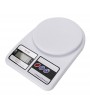 10Kg x 1g SF-400 ABS Plastic LCD Large Capacity Kitchen Diet Food Digital Scale White