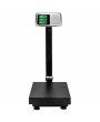 100KG/220lbs LCD Display Personal Floor Postal Platform Scale Black