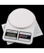 Mini Electronic Kitchen Scale with Strain-gauge Sensor 5000g/1g White