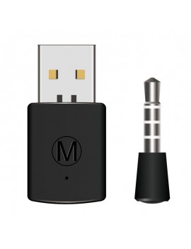 Mini Wireless Bluetooth V4.0 Dongle USB Adapter with Mic for PS4 Black