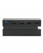 2-to-5 Port DOBE USB 2.0/3.0 USB Hub for PS4 - Black
