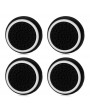4pcs Silicone Gamepad Thumb Stick Grips Caps Covers for PS4/PS3/PS2/Xbox360  Black & White
