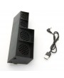 Silent Smart Super Cooling Fan Unit for PS4 Black