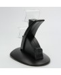 Dual-Slot Mini Charging Dock Stand for PS4 Controller Black