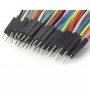 40pcs 10CM DuPont Male to Male Jumper Wires Cables Colorful