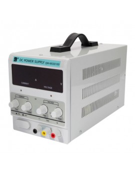 QW-MS3010D 30V 10A Adjustable DC Stabilizer Power Supply EU Plug White