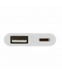 2 in 1 For Dual Lightning Audio Converter Splitter OTG Adapter Headphone Jack AUX Charger Connector Converter for iPhone X 7 8 Plus