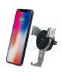 FC01 Wireless Charger Car Mount Qi Wireless Charger Fast Quick Charging Car Phone Holder Mini Poratble Adjustable Charger for Samsung iPhone Xiaomi