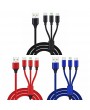 3 in 1 Charging Cable Lightning Type-C Micro USB Quick Charge Cable
