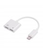 2 in 1 Lightning Audio Charging Adapter to Earphone AUX Cable for Listening Music Charging Converter For iPhone X 8 7 iPod iPad iOS Devices