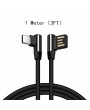 L Type Type-C Data Cable TPE Fabric Braided Fast Charge Stable Data Transmission Charging Cable for Samsung Galaxy S9 S8 Note 8 LG V30 G6 G5 OnePlus 5 3T