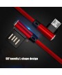 New Micro USB Data Synchro Fast Charging Cable 90 Degree Right Angle for Iphone X 8 7 7s 7Plus 6 6s 5 5s 4 for IOS Andorid and Type-C Phone USB Cable SF Charger