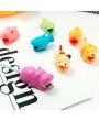 Cute Animal Bite Cable Data Protector Winder Organizer for Smartphone Data Line Phone Protection Accessories