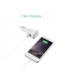 dodocool 2-in-1 Multifunction Wireless Headphone Dual USB Car Charger with Built-in HD Mic Handsfree Earbud White