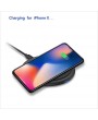 F10 Wireless Charging Pad Portable Fast Qi Wireless Charger Dock Quick Charging Base for iPhone X/8/8 Plus/Xiaomi/Huawei/Samsung