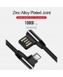 L Type Micro USB Data Cable TPE Fabric Braided Fast Charge Stable Data Transmission Charging Cable for Android Samsung Nokia Sony Huawei