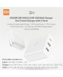 XIAOMI ZMI HA832 65W USB Wall Phone Charger for iPhone Huawei MacBook Fast Travel Power Adapter with 3 Ports 110-240V US Plug